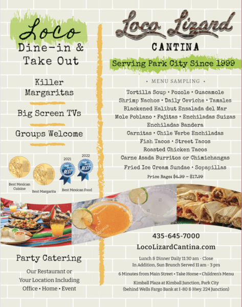 Loco Lizard Cantina – Park City Mexican Food