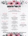 Sheraton Park City Valentines Day Menu 2021
