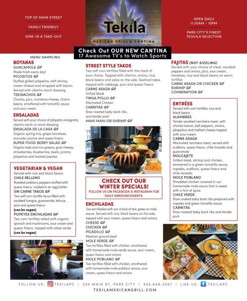 Tekila Mexican Grill and Cantina – Main Street