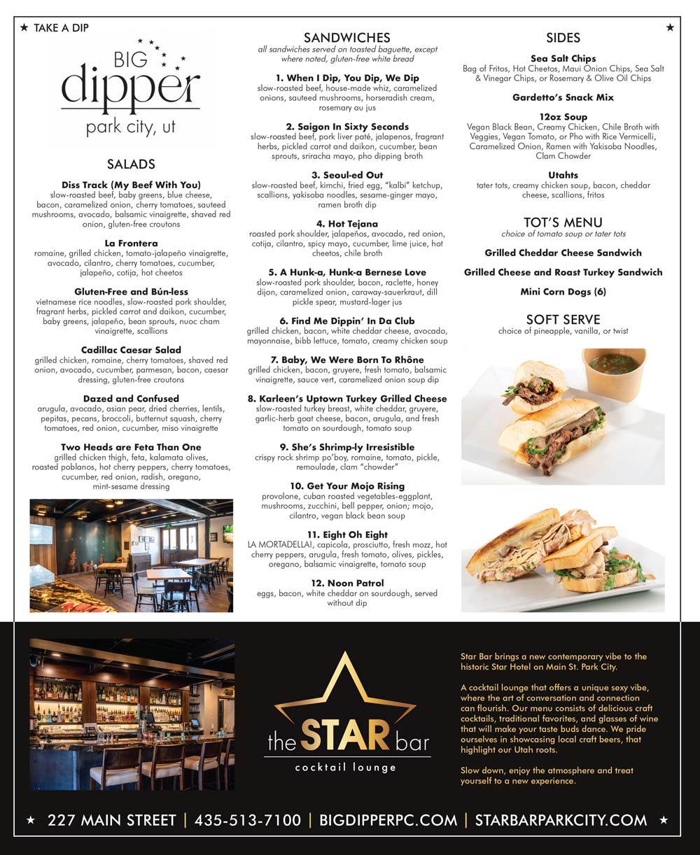 Big Dipper + Star Bar