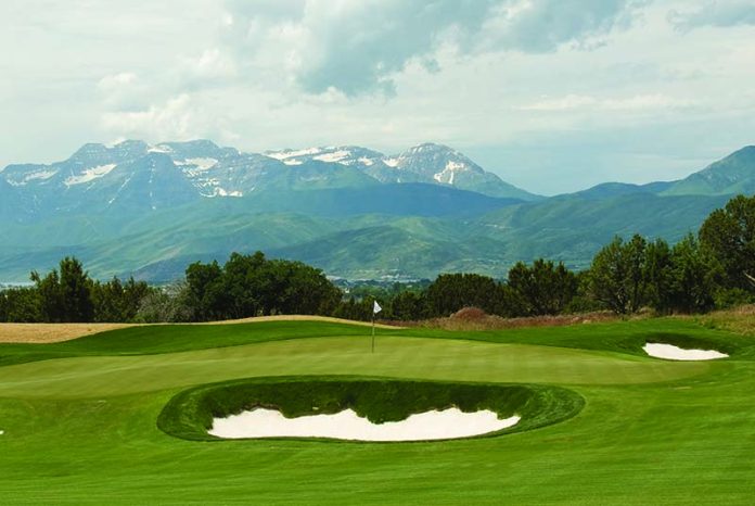 1st Green at Red Ledges Golf Club, Park City, Utah